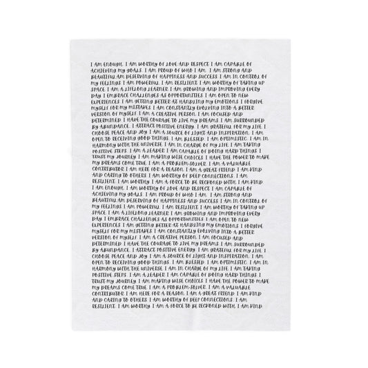 Affirmations Velveteen Blanket | Positive Quote Throw