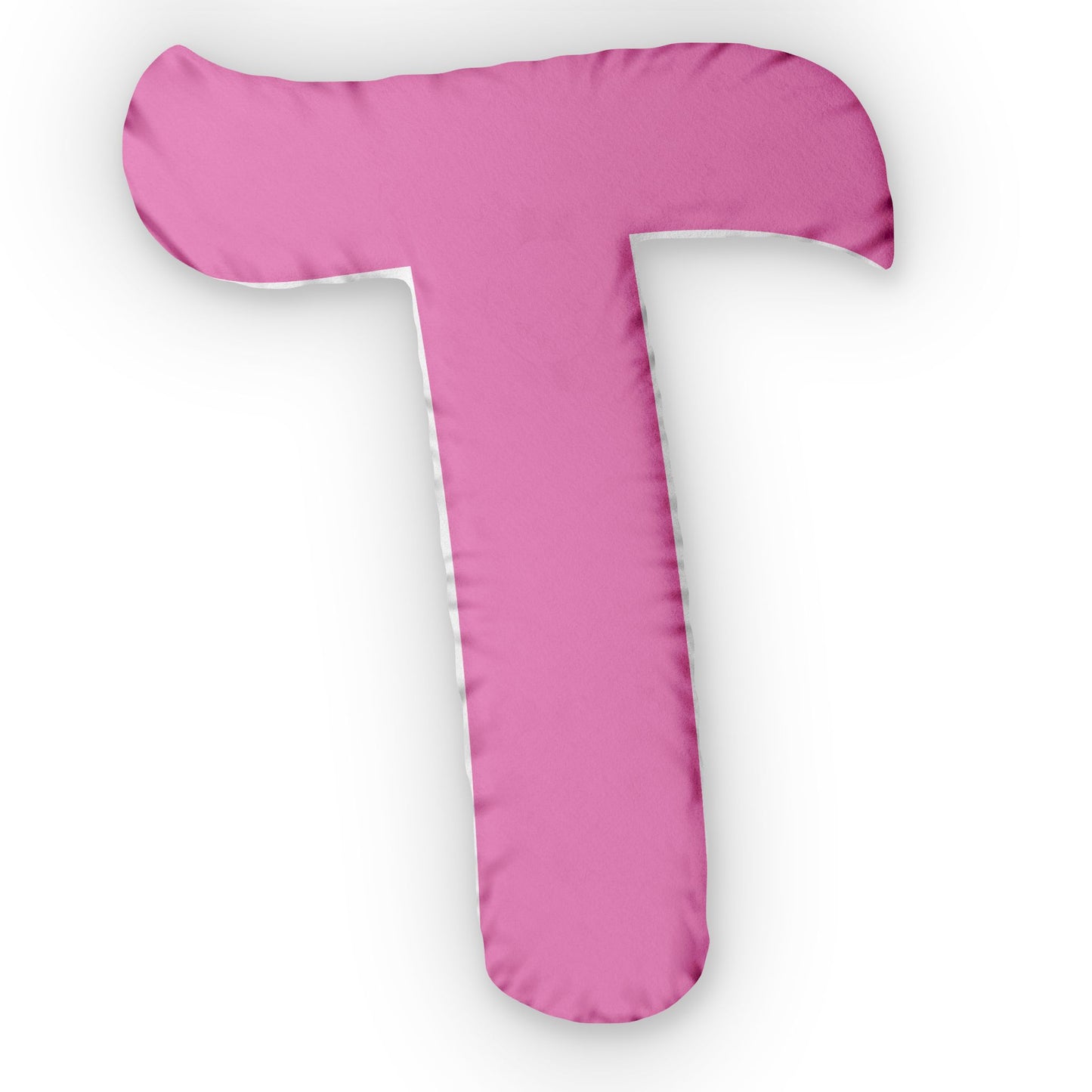 Letter T Custom Shaped Pillow | Monogram Alphabet Cushion