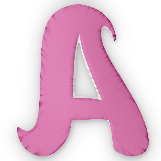 Letter A Custom Shaped Pillow | Monogram Alphabet Cushion