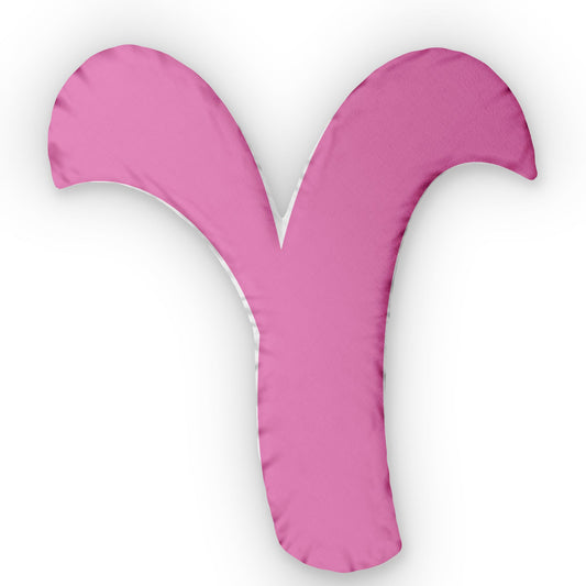 Letter Y Custom Shaped Pillow | Monogram Alphabet Cushion