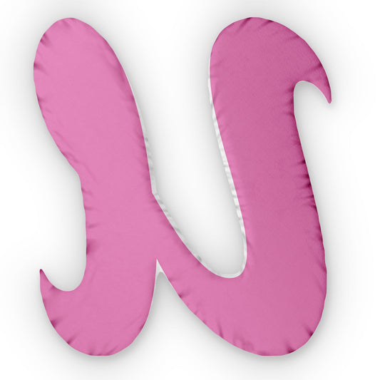 Letter U Custom Shaped Pillow | Monogram Alphabet Cushion