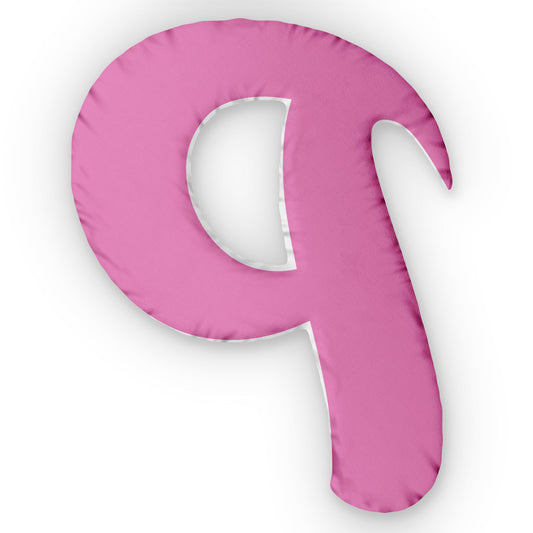 Letter P Custom Shaped Pillow | Monogram Alphabet Cushion