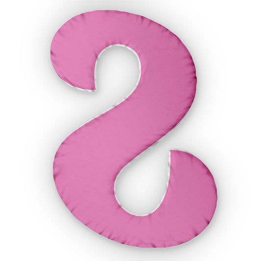 Letter S Custom Shaped Pillow | Monogram Alphabet Cushion