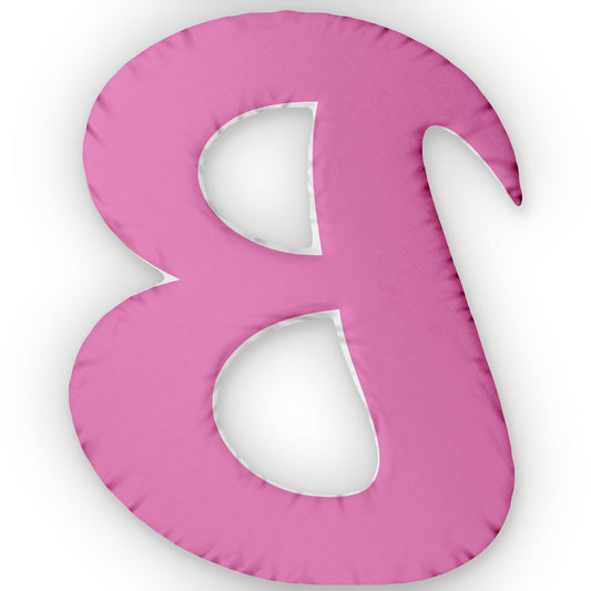 Letter B Custom Shaped Pillow | Monogram Alphabet Cushion