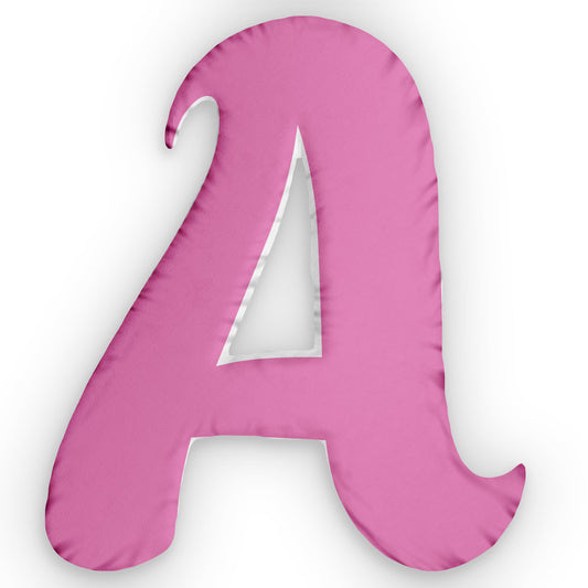 Letter A Custom Shaped Pillow | Monogram Alphabet Cushion