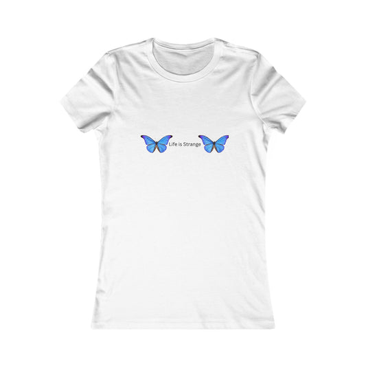 Butterfly Women's Favorite Tee - Inspirational Quote T-Shirt for Nature Lovers, Casual Outfit, Gift Idea, Summer Fashion