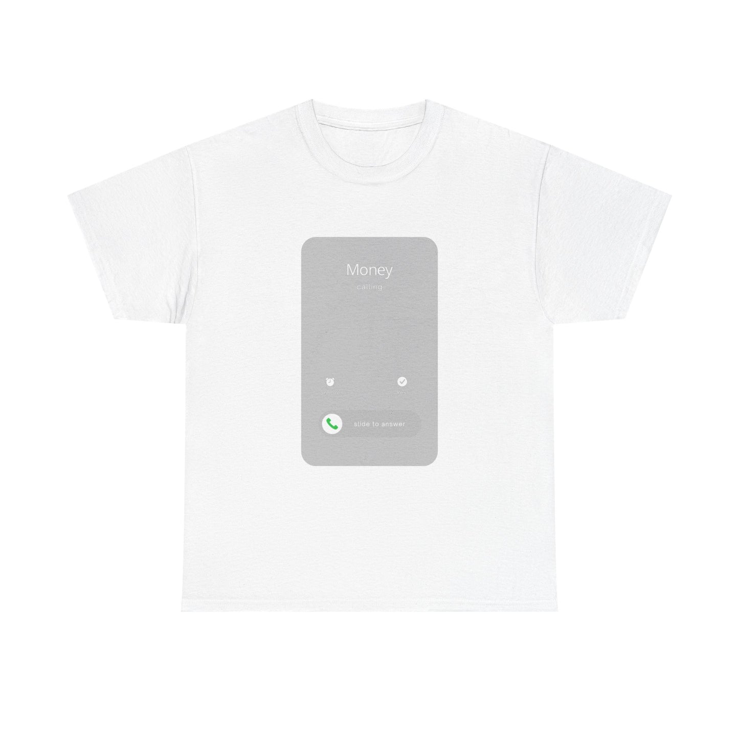 Money’s Calling Tee- Fun Graphic Tee, Casual Wear