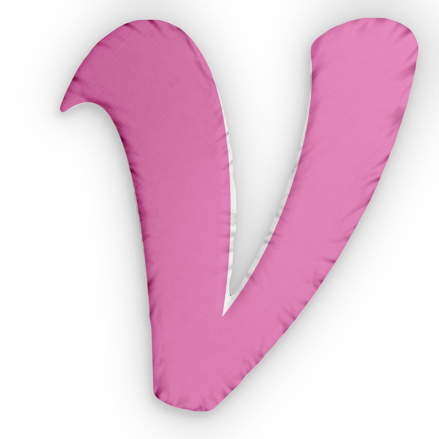 Letter V Custom Shaped Pillow | Monogram Alphabet Cushion