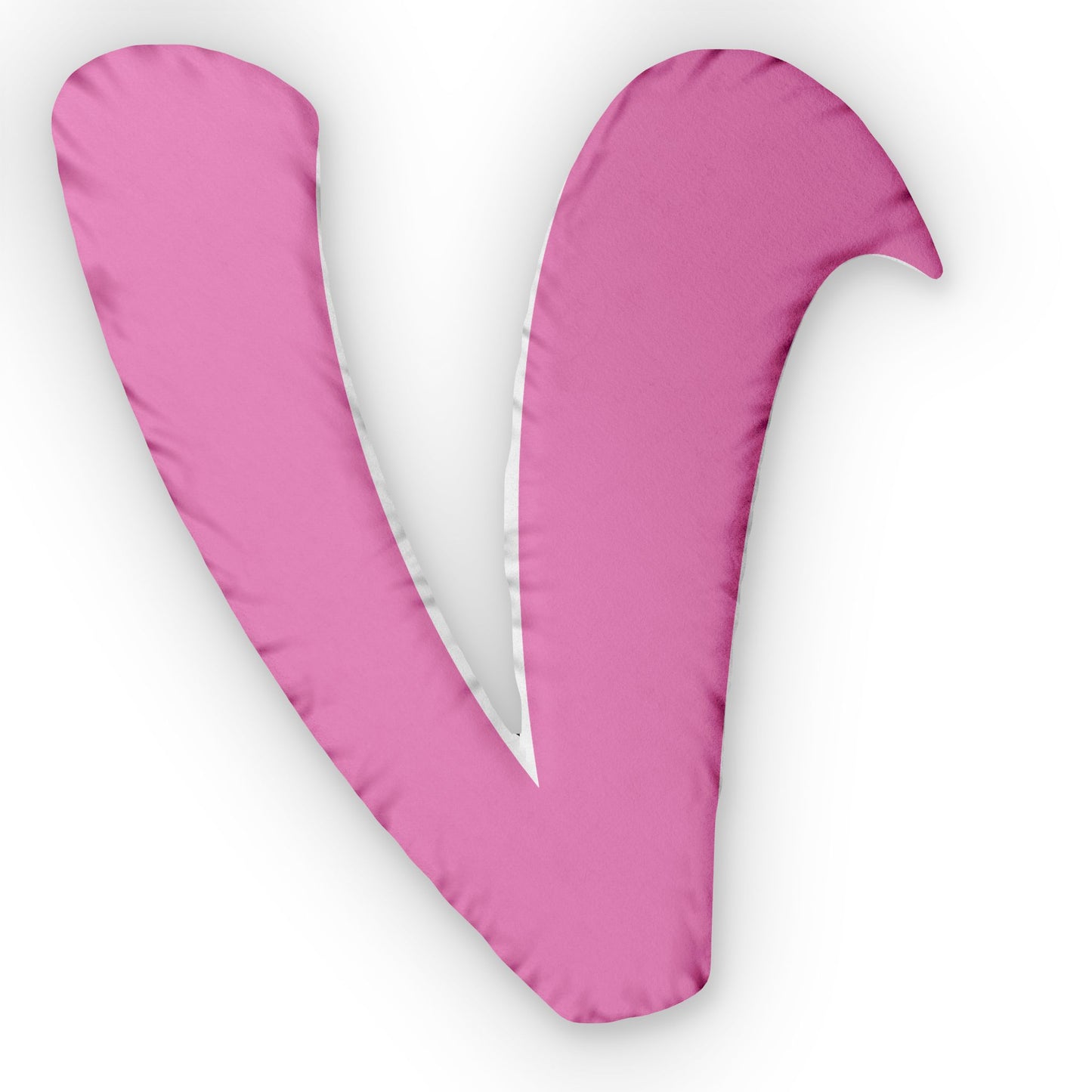 Letter V Custom Shaped Pillow | Monogram Alphabet Cushion