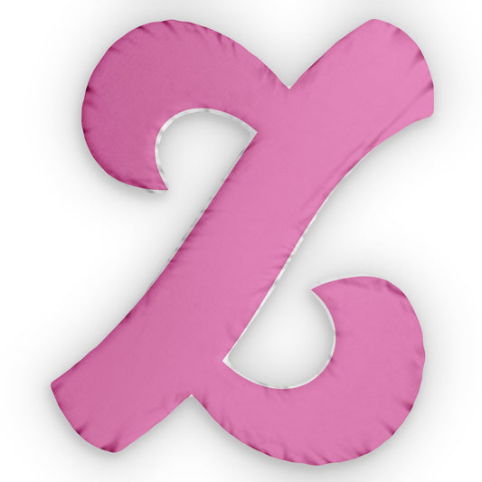 Letter Z Custom Shaped Pillow | Monogram Alphabet Cushion