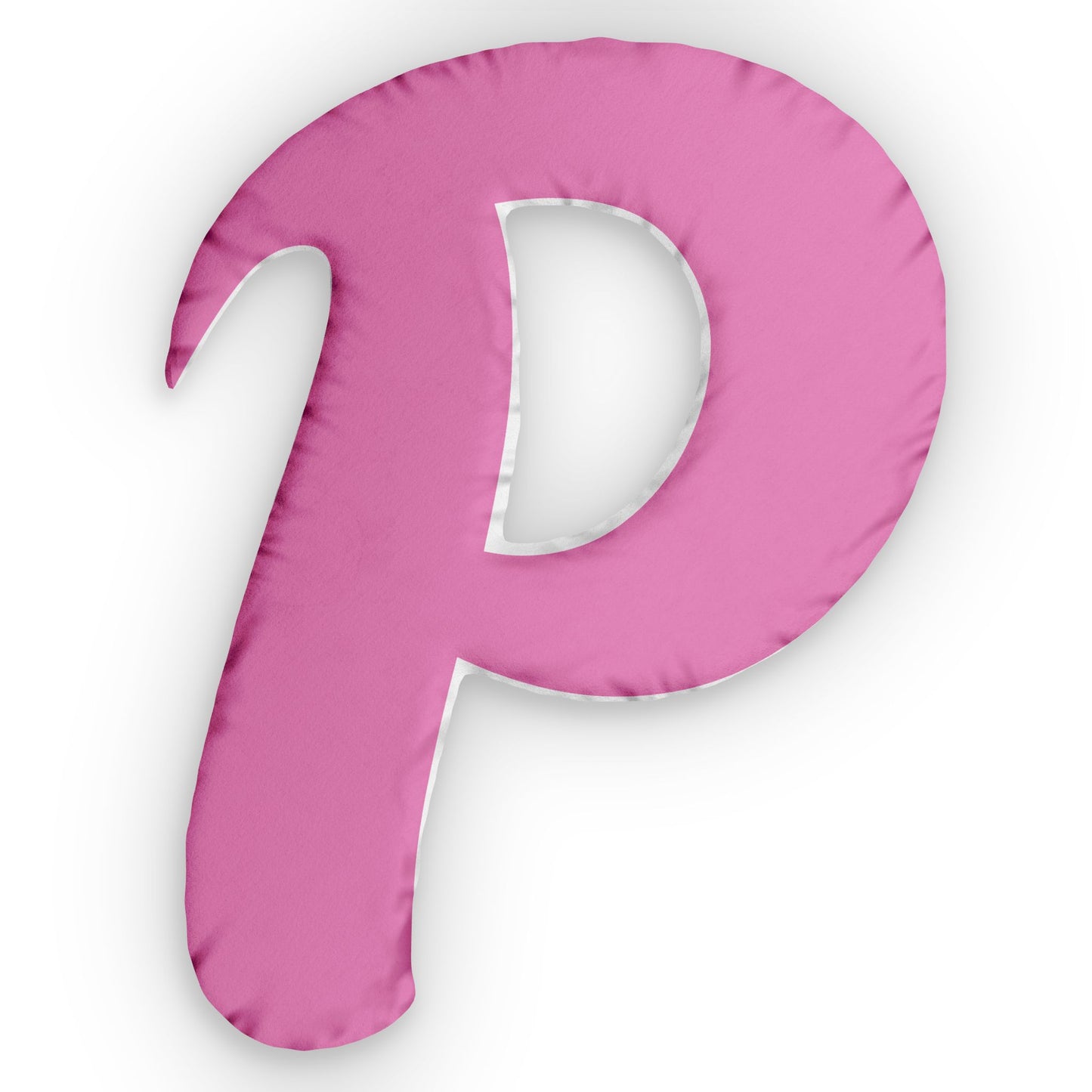 Letter P Custom Shaped Pillow | Monogram Alphabet Cushion