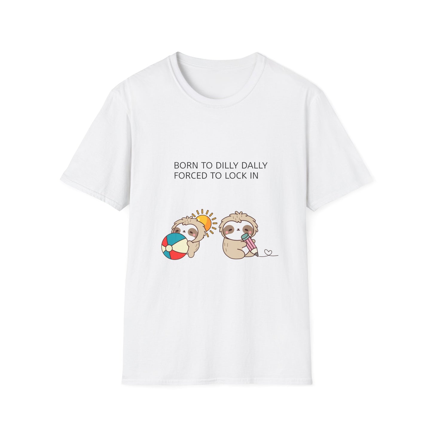 Forced to Lock In Sloth T-Shirt