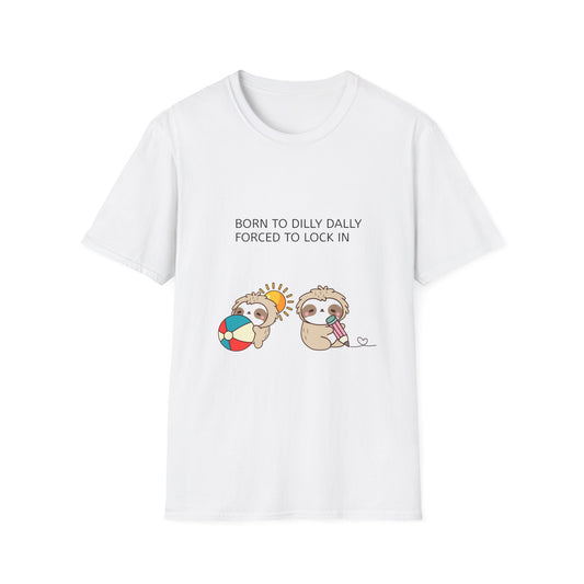 Forced to Lock In Sloth T-Shirt