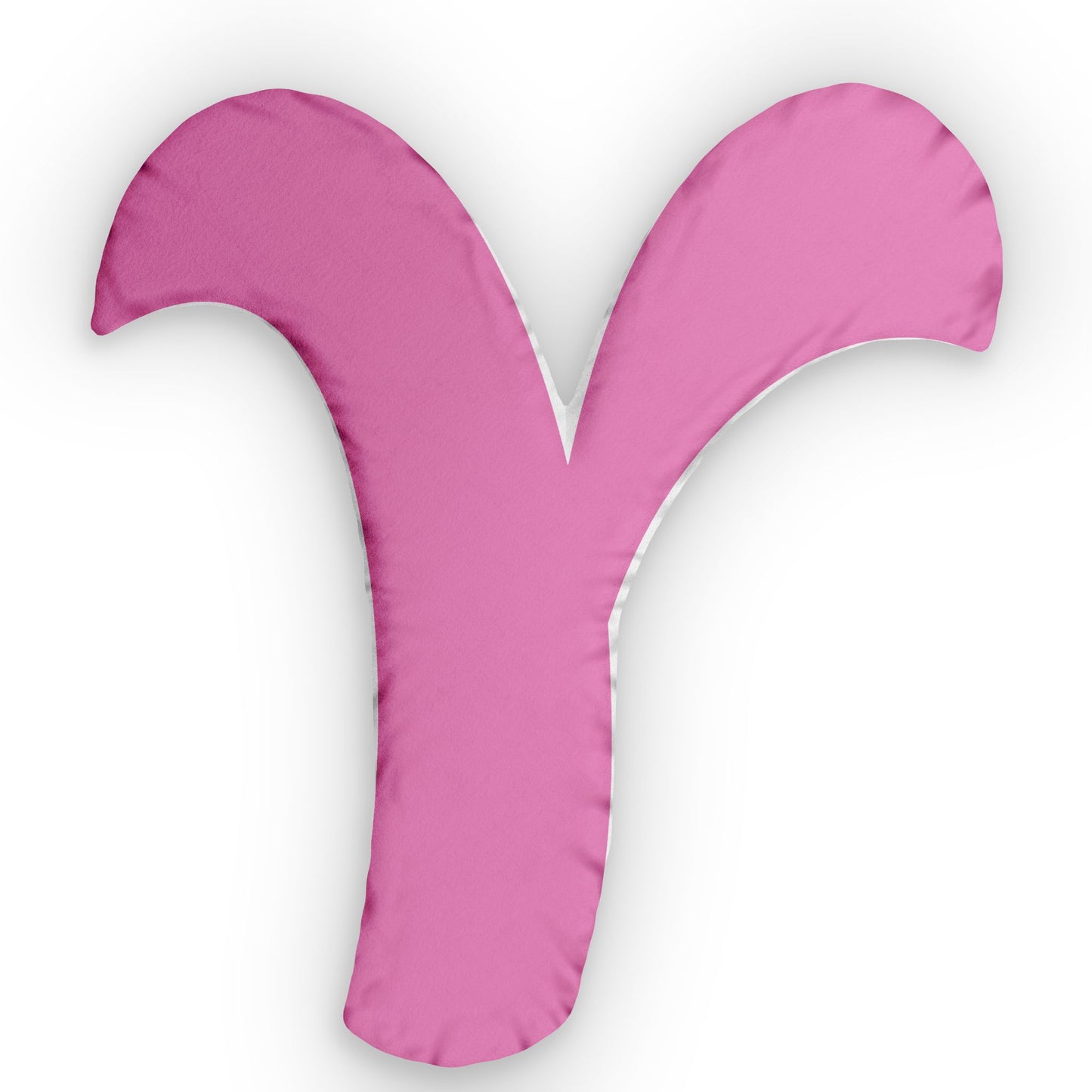 Letter Y Custom Shaped Pillow | Monogram Alphabet Cushion