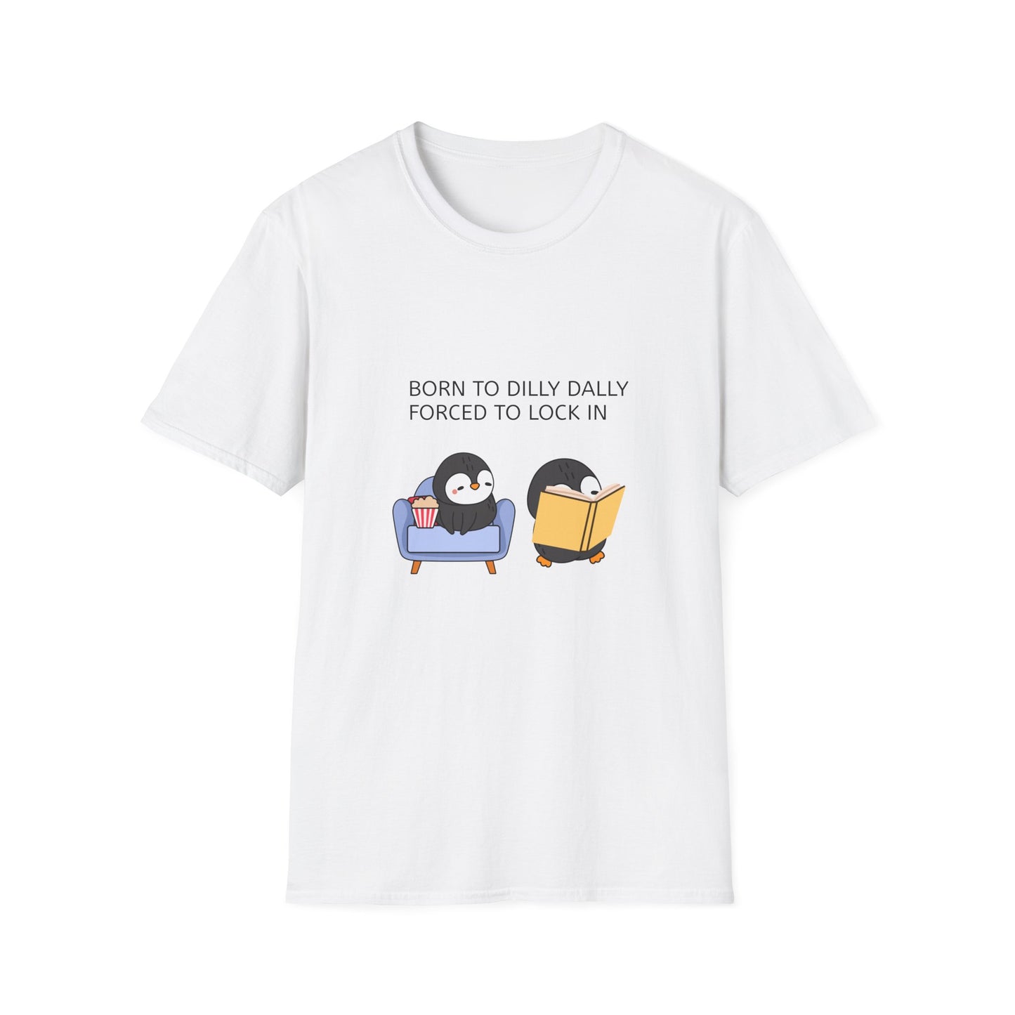 Forced to Lock In Penguin T-Shirt