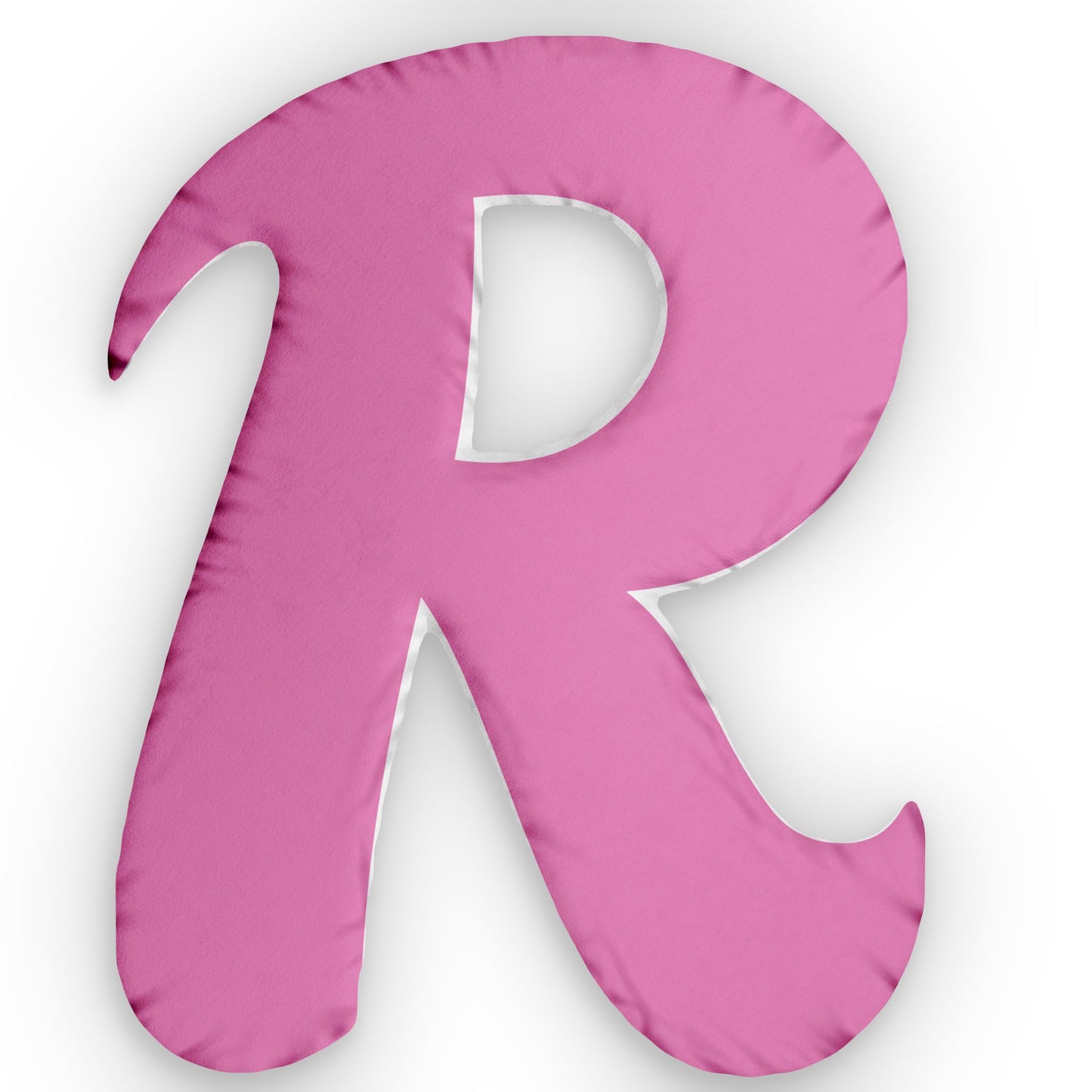 Letter R Custom Shaped Pillow | Monogram Alphabet Cushion