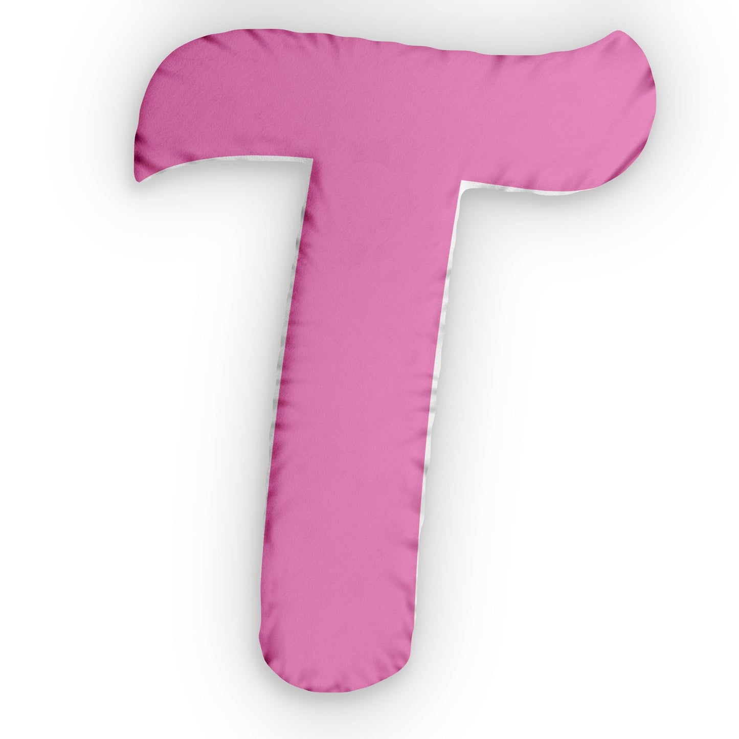 Letter T Custom Shaped Pillow | Monogram Alphabet Cushion
