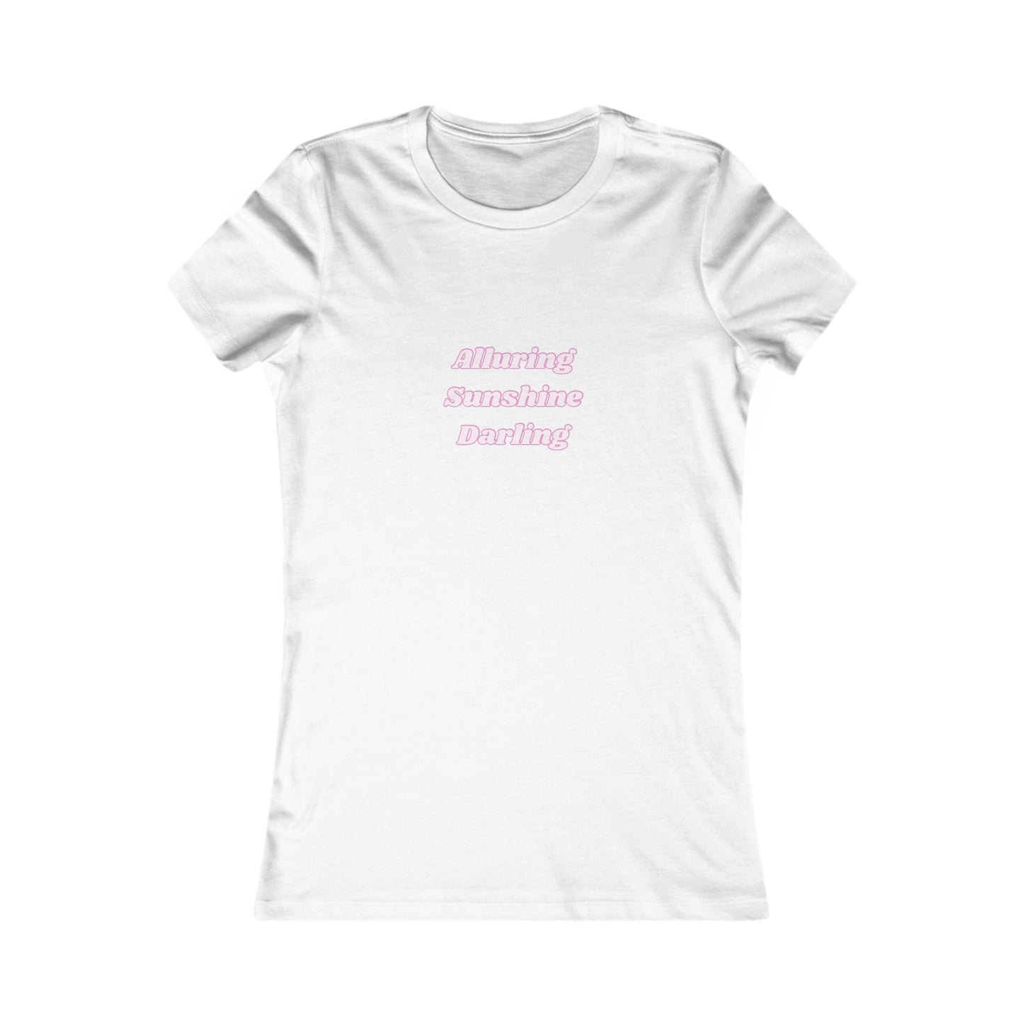 (ASD) Alluring Sunshine Darling,  Fun Graphic Tee, Casual Wear