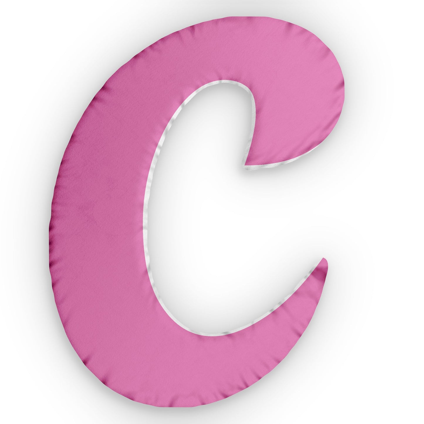 Letter C Custom Shaped Pillow | Monogram Alphabet Cushion