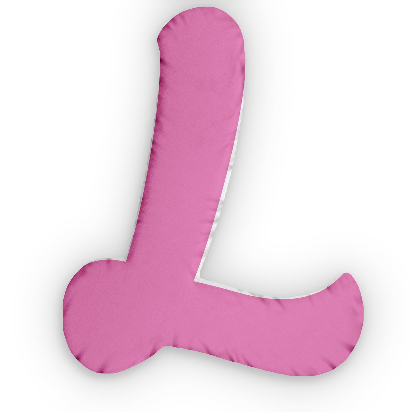 Letter L Custom Shaped Pillow | Monogram Alphabet Cushion