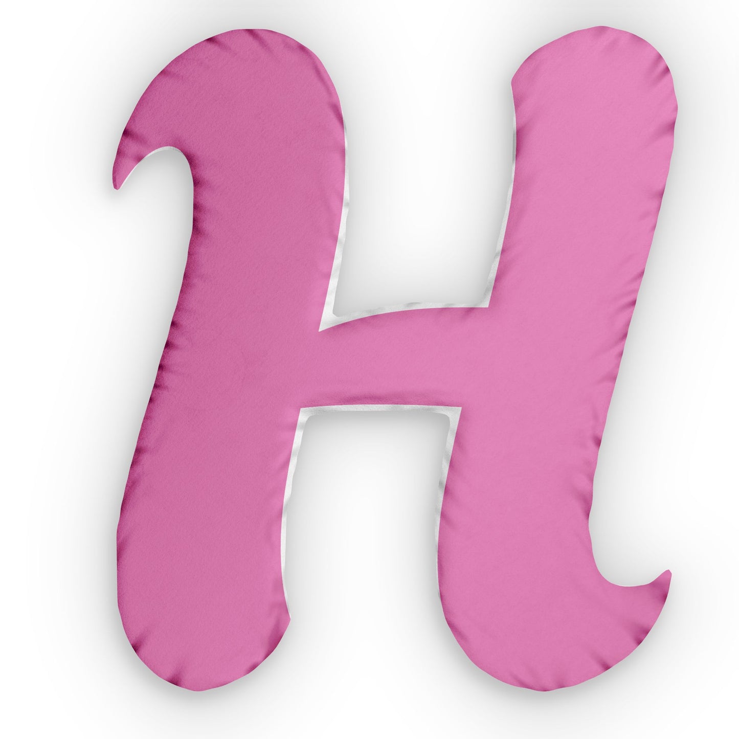 Letter H Custom Shaped Pillow | Monogram Alphabet Cushion