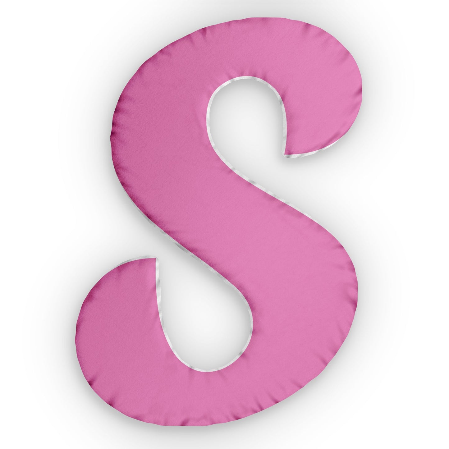 Letter S Custom Shaped Pillow | Monogram Alphabet Cushion
