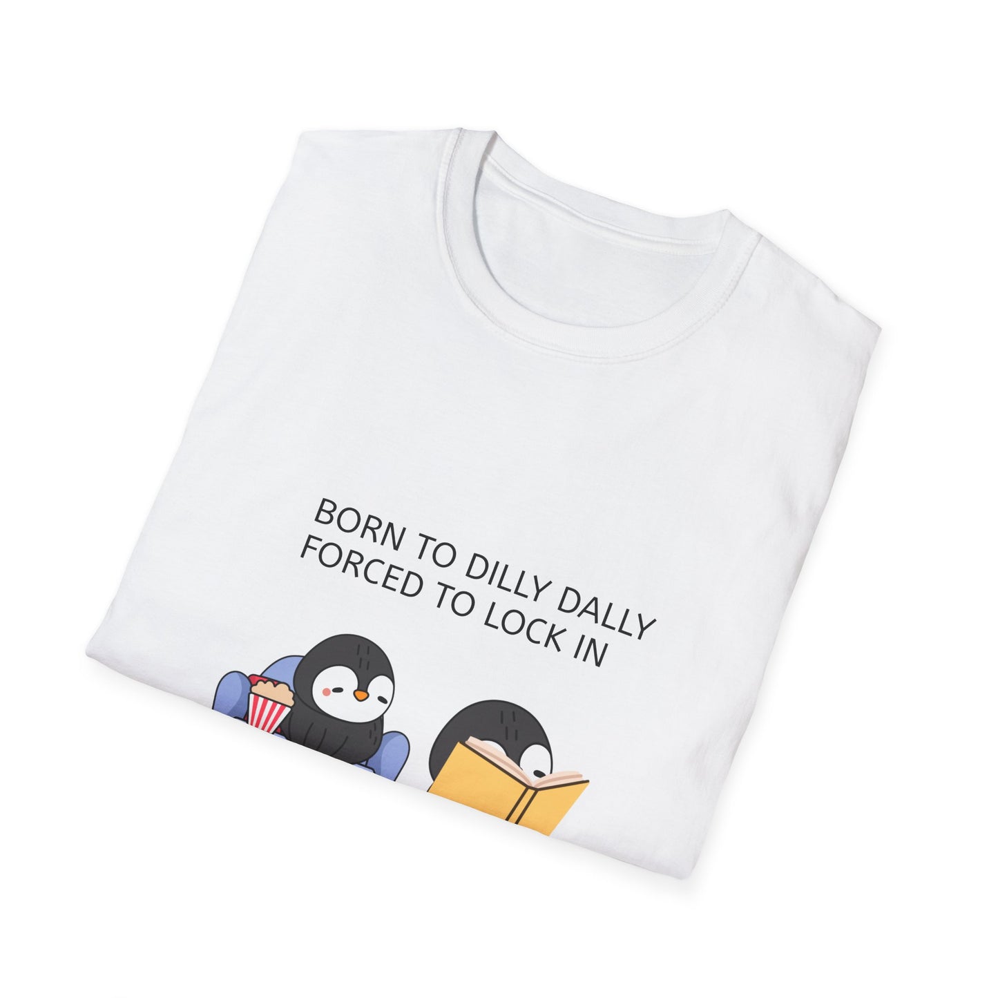 Forced to Lock In Penguin T-Shirt